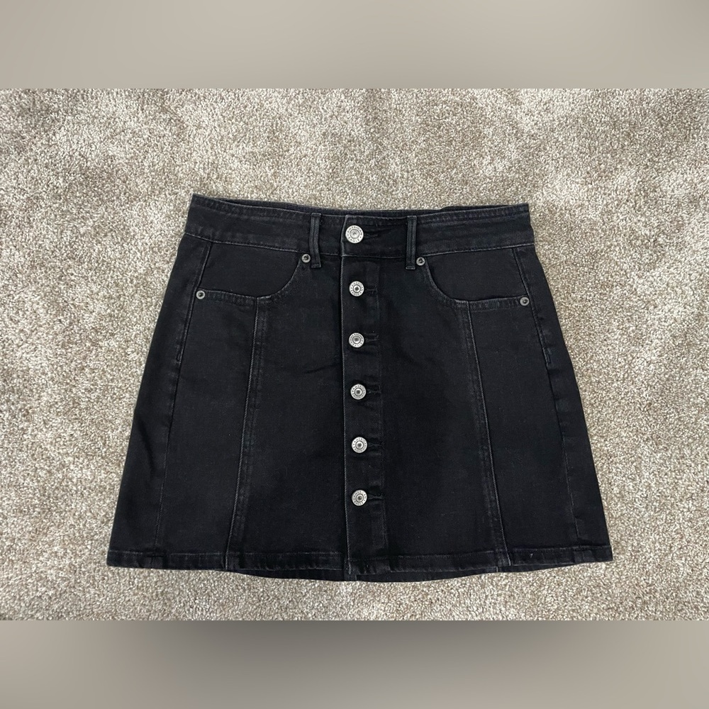 American Eagle Outfitters Black Denim Skirt
